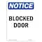 Signmission Safety Sign, OSHA Notice, 18" Height, Blocked Door Sign, Portrait OS-NS-D-1218-V-10369 - alternate 1